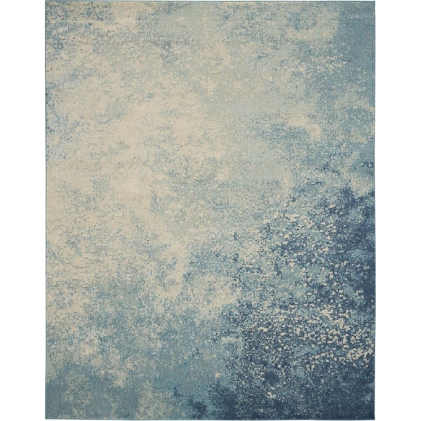 Palacedesigns 7 x 10 ft. Light Blue & Ivory Abstract Sky Area Rug PA3667460 - main